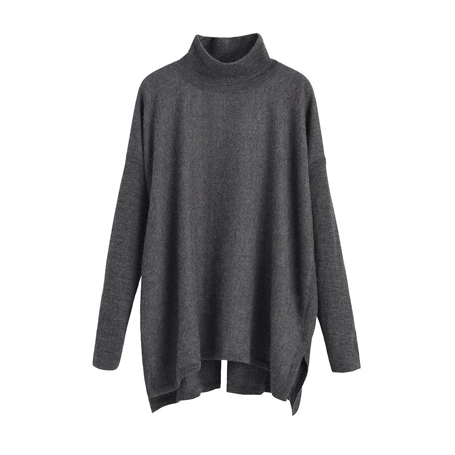 Alpaca Open-Back Turtleneck Sweater - Image 7