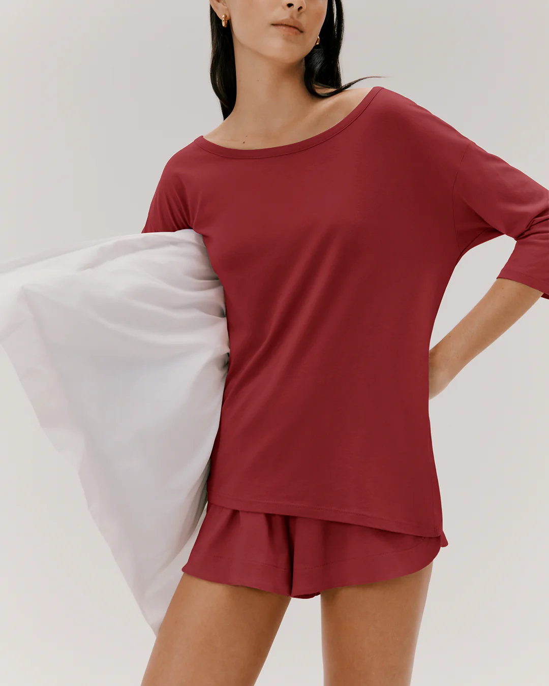 Organic Pima Drape-Back Top - Image 19