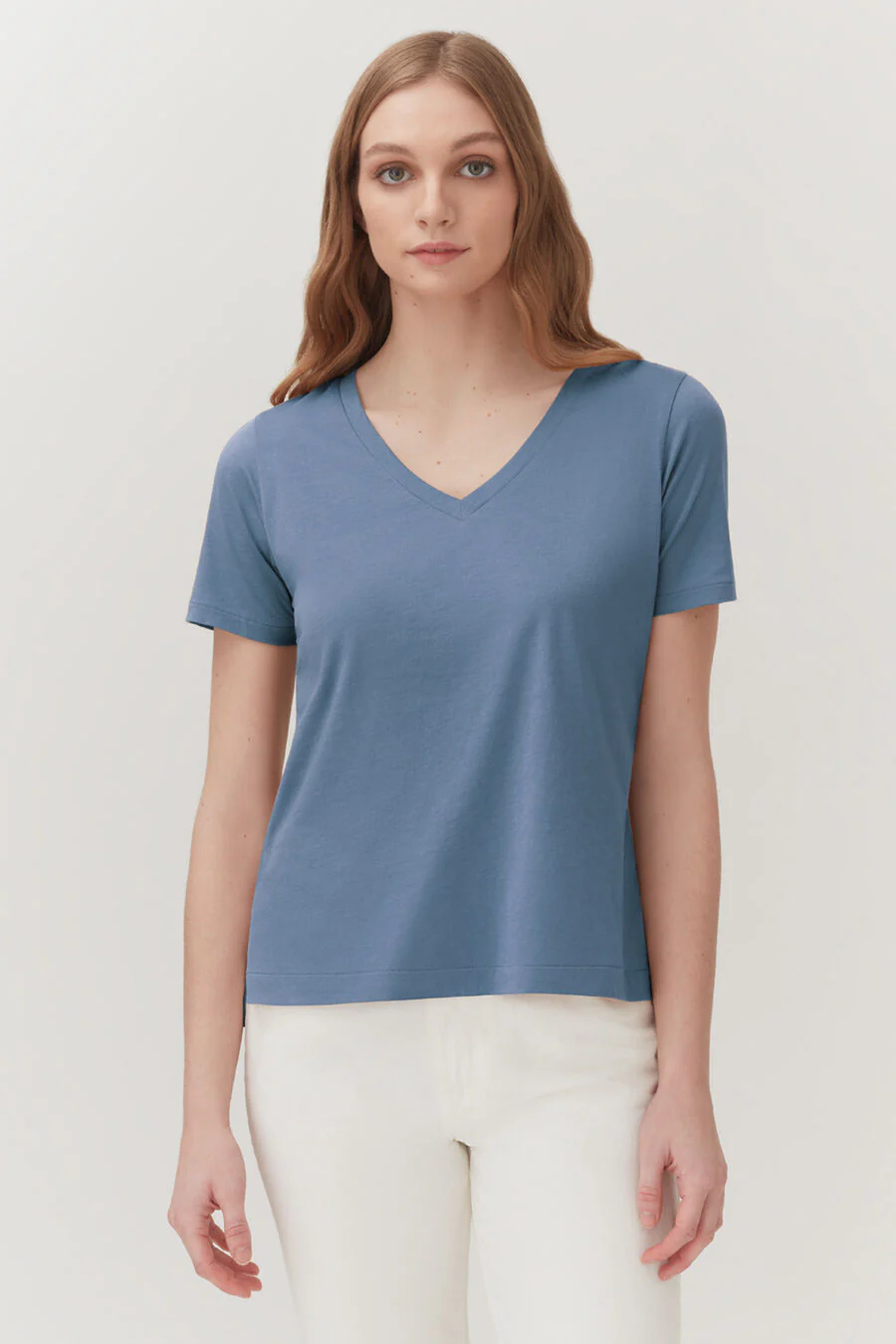 Pima V-Neck Tee - Image 20