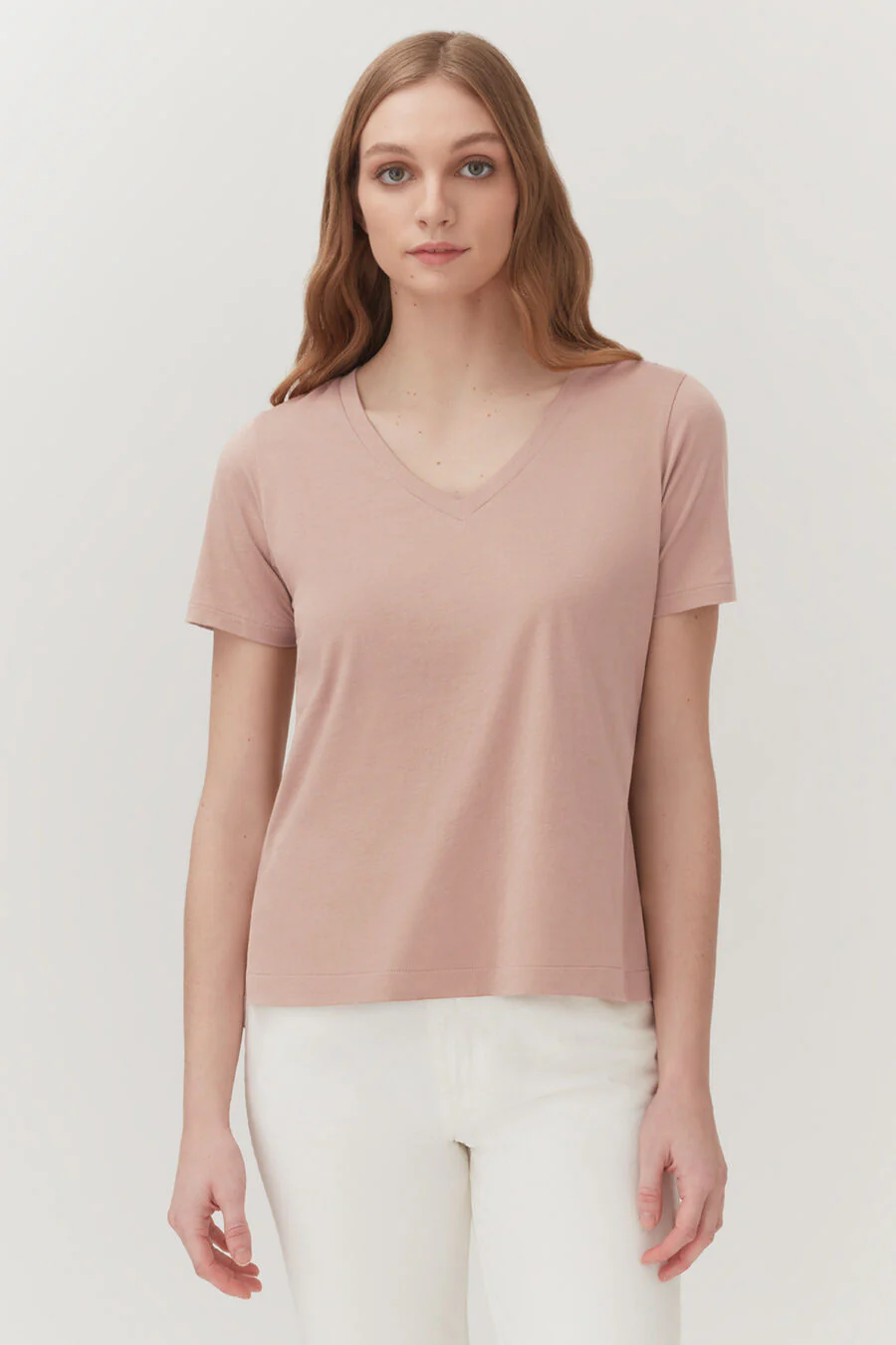 Pima V-Neck Tee - Image 25