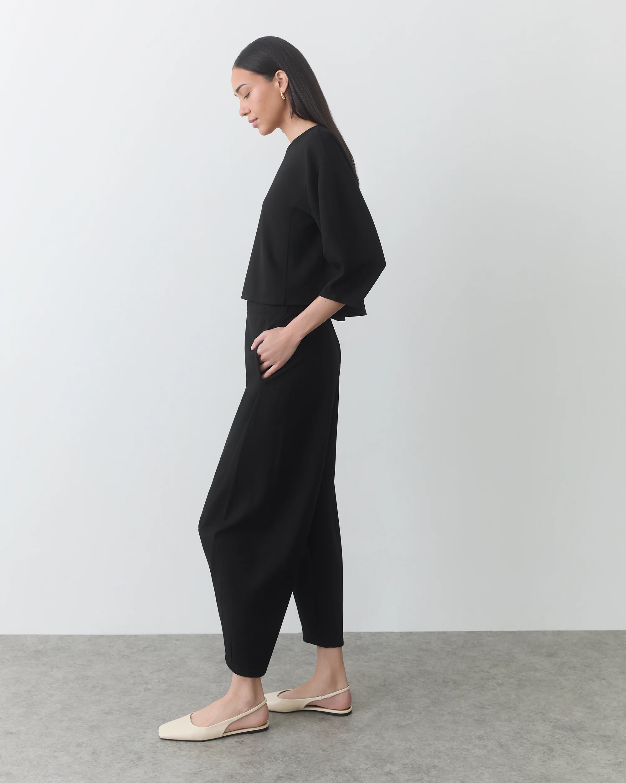 Ponte Balloon Sleeve Top - Image 5