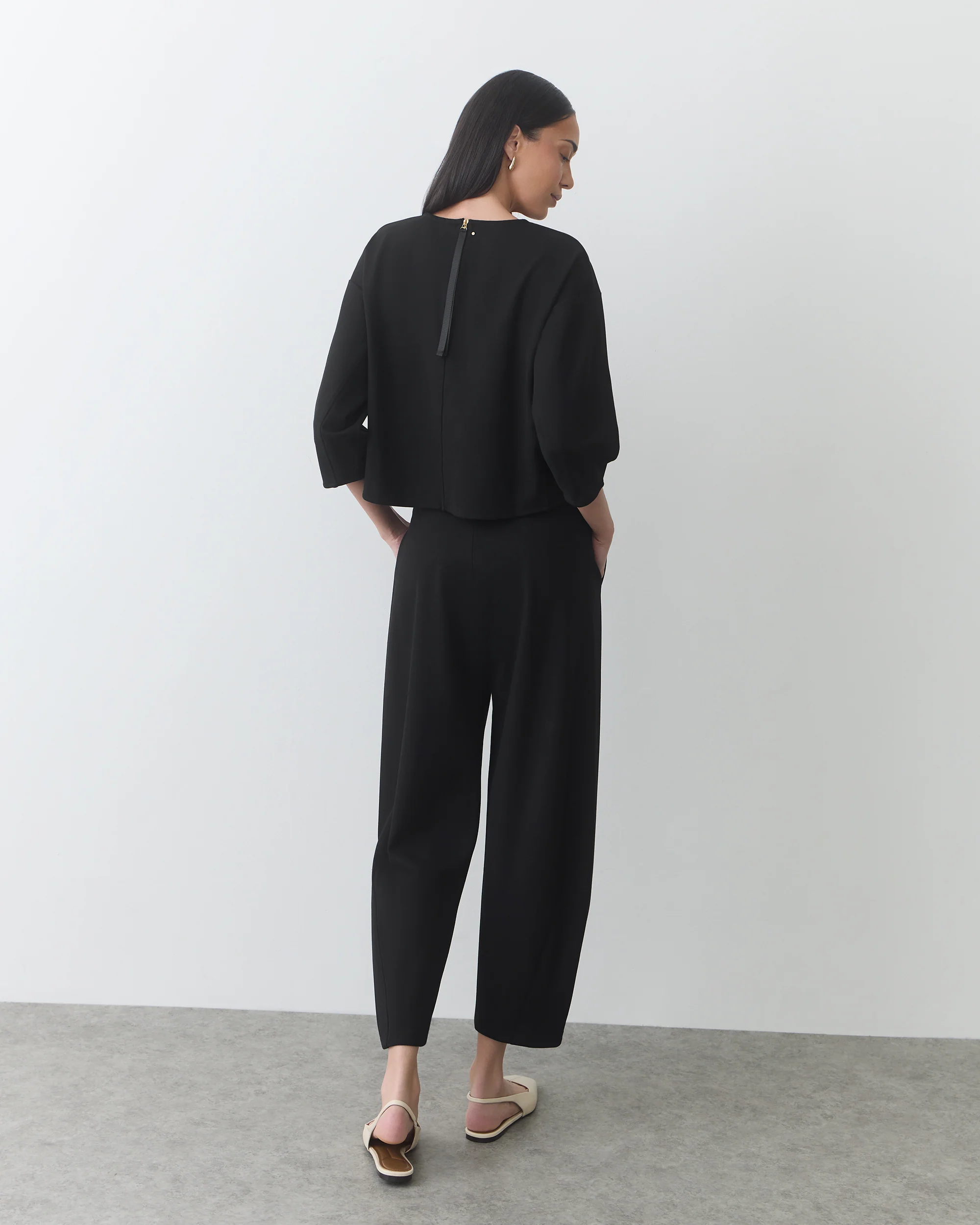 Ponte Balloon Sleeve Top - Image 4