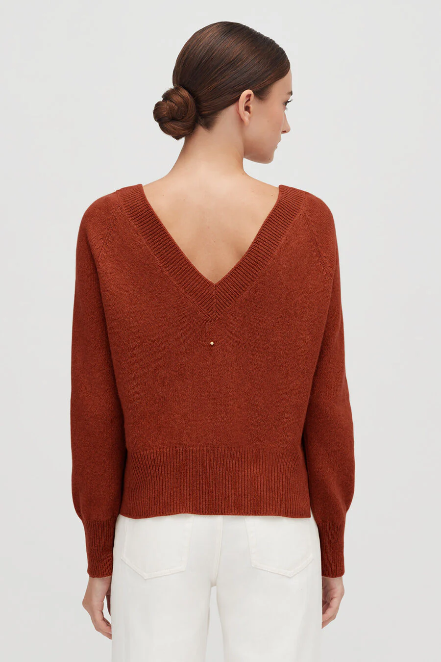 Cashmere Deep V-Neck Sweater - Image 13