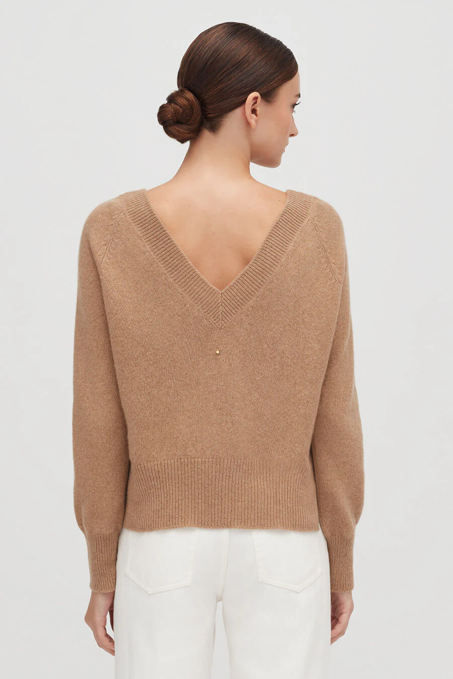 Cashmere Deep V-Neck Sweater - Image 8
