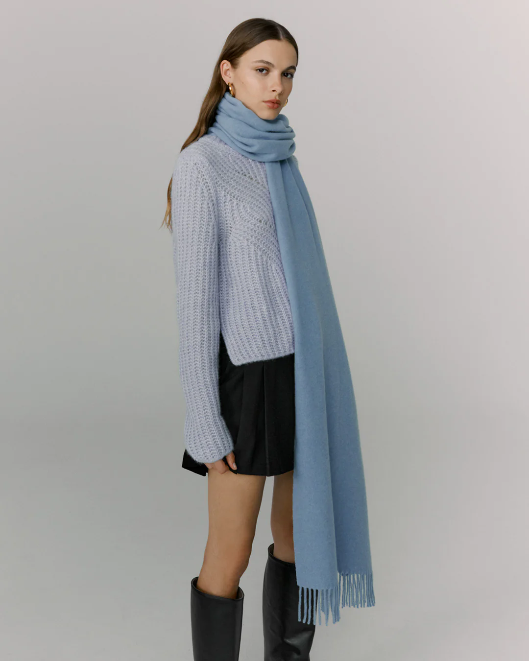 Recycled Cashmere Scarf - Image 10