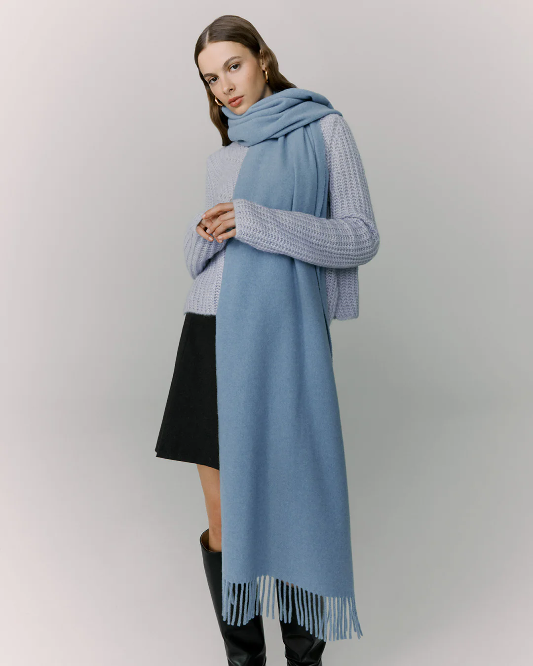 Recycled Cashmere Scarf - Image 11