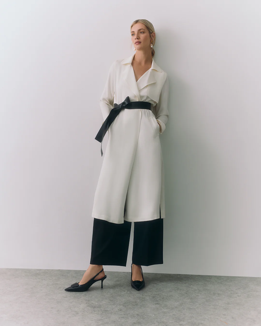 Silk Classic Trench - Image 17