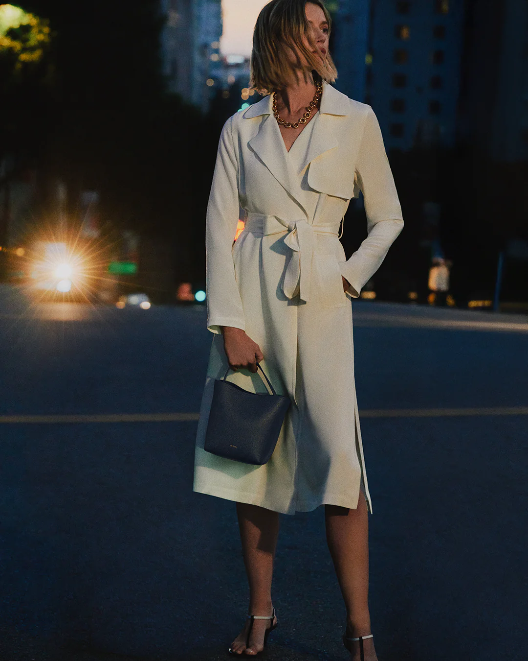 Silk Classic Trench - Image 23