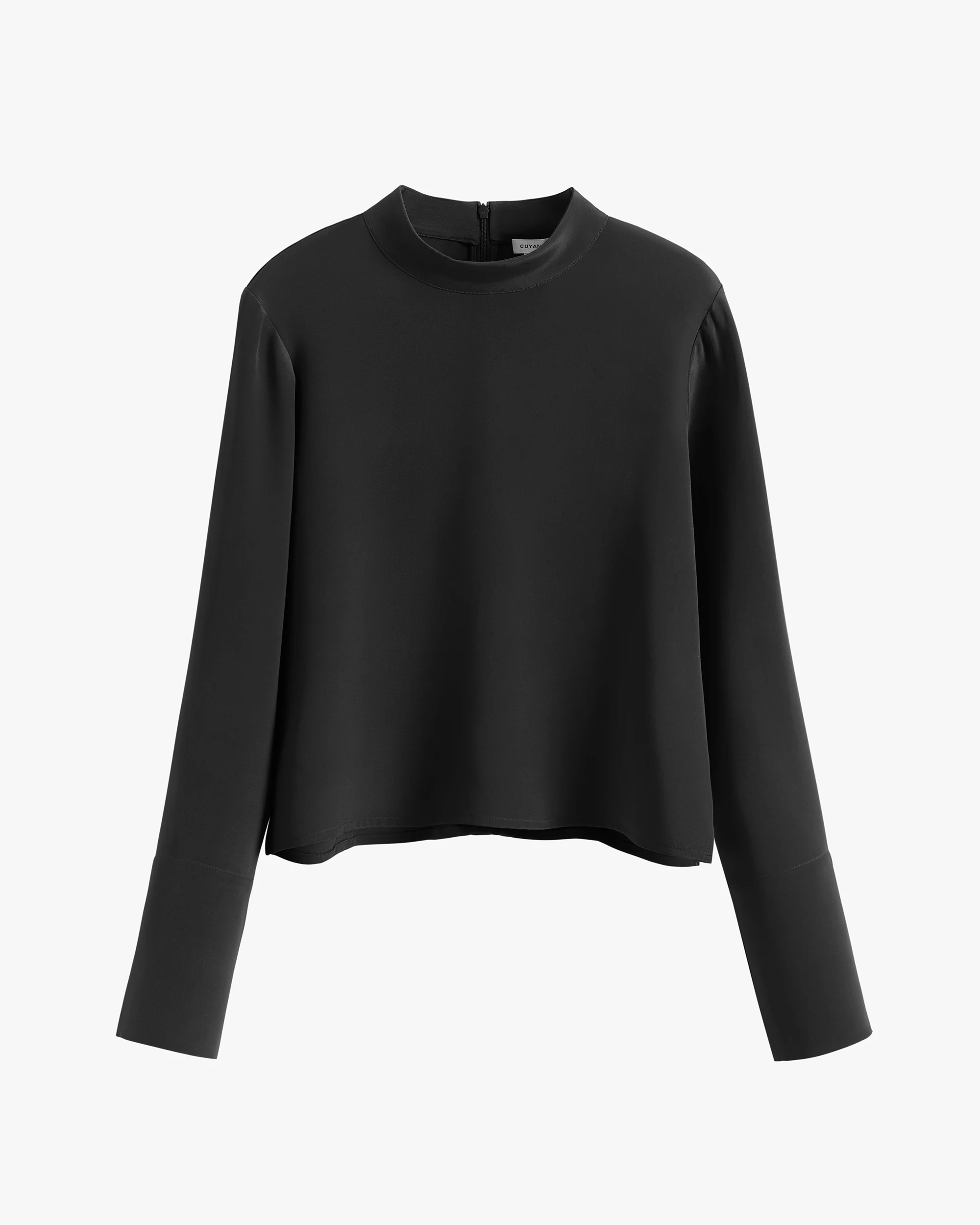 Silk Mock Neck Top - Image 7