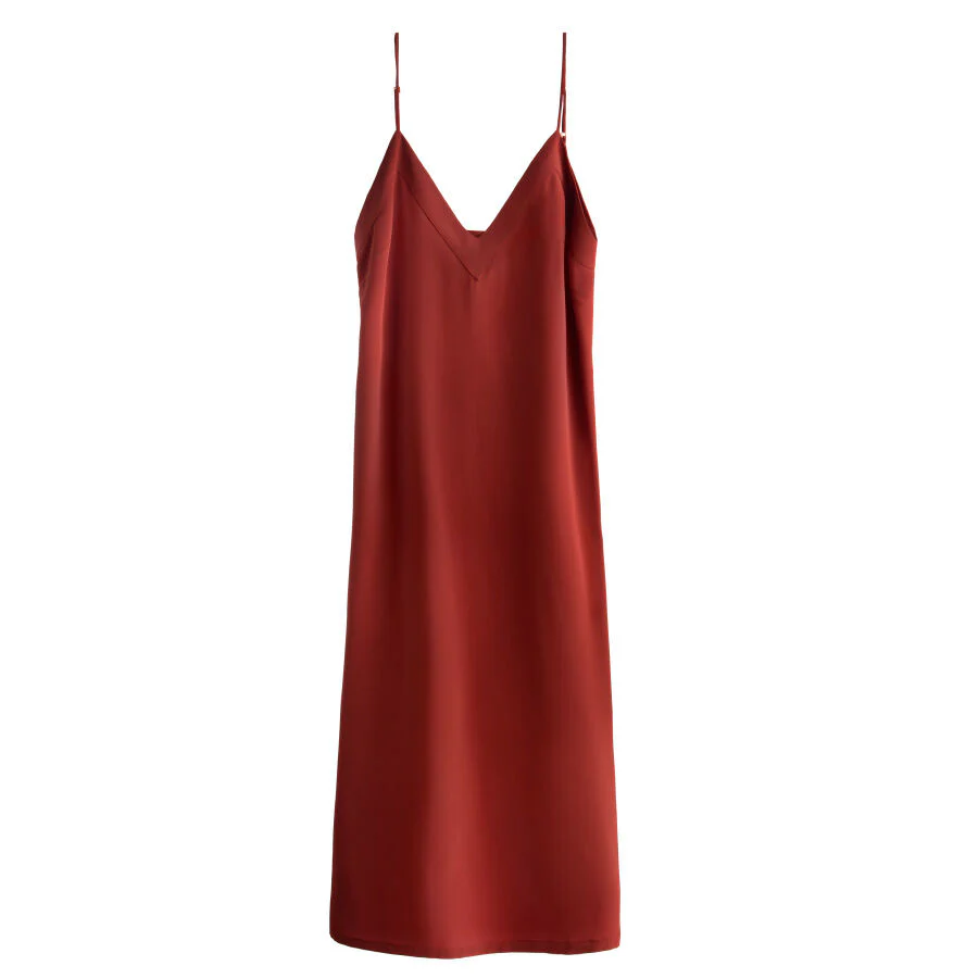 Silk Slip Dress - Image 36