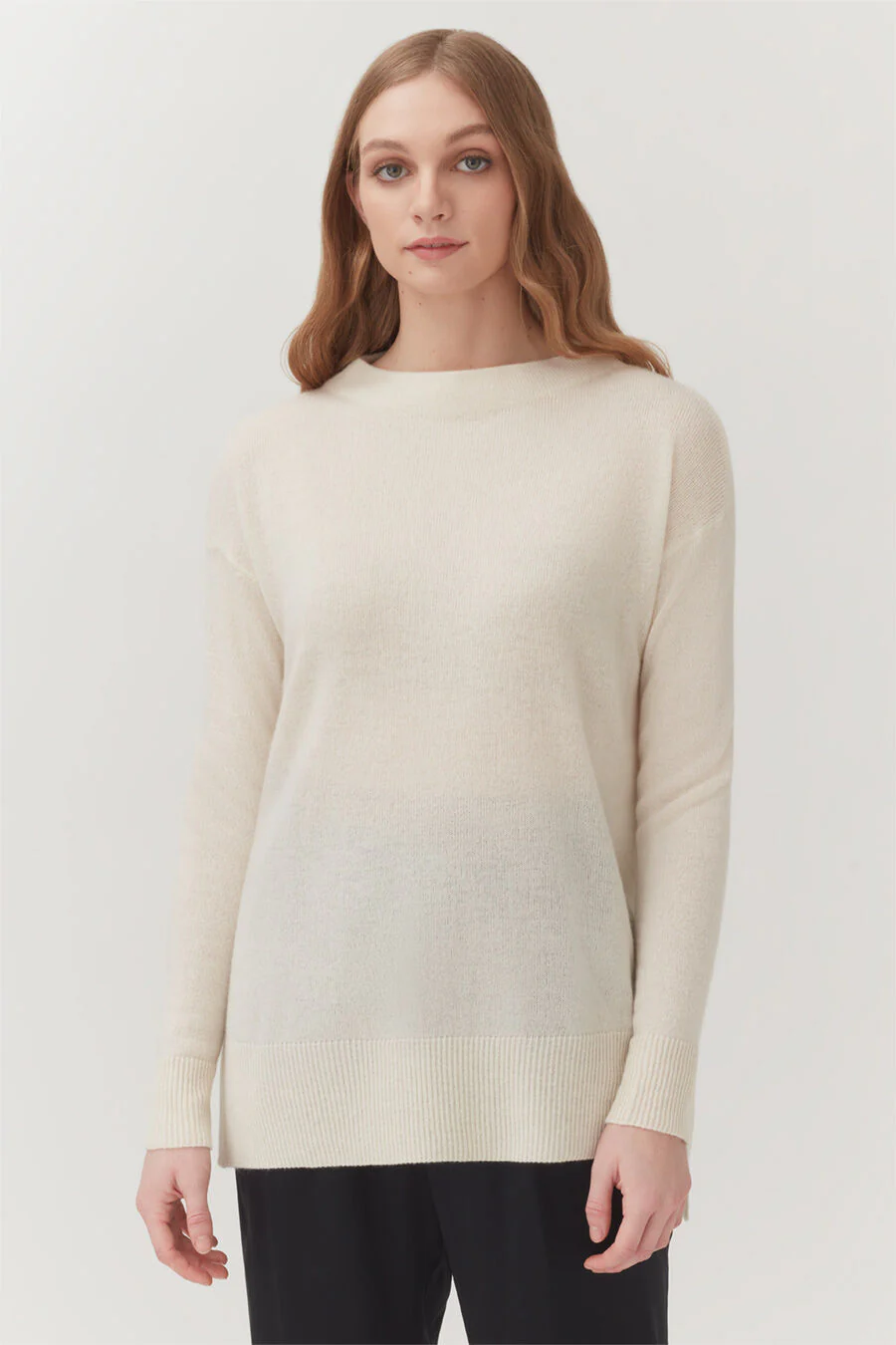 Single-Origin Cashmere Funnel Neck Sweater - Image 10
