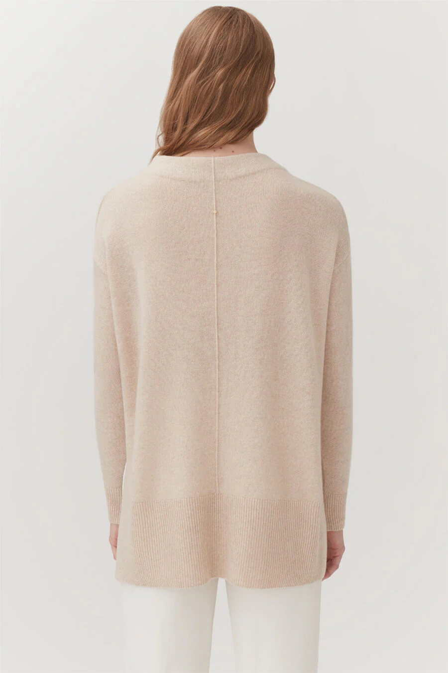 Single-Origin Cashmere Funnel Neck Sweater - Image 12