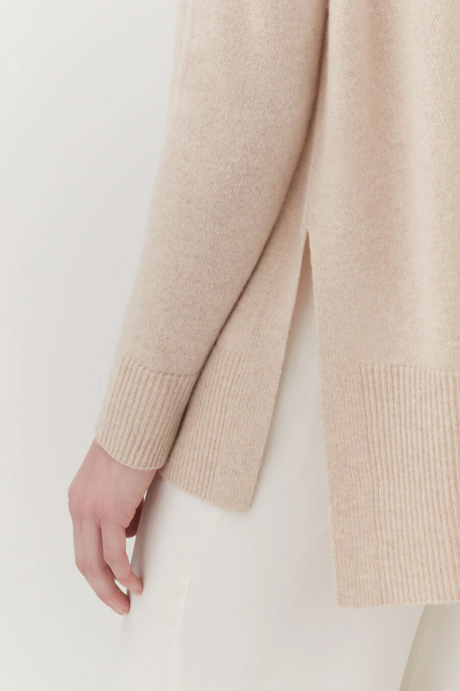 Single-Origin Cashmere Funnel Neck Sweater - Image 13