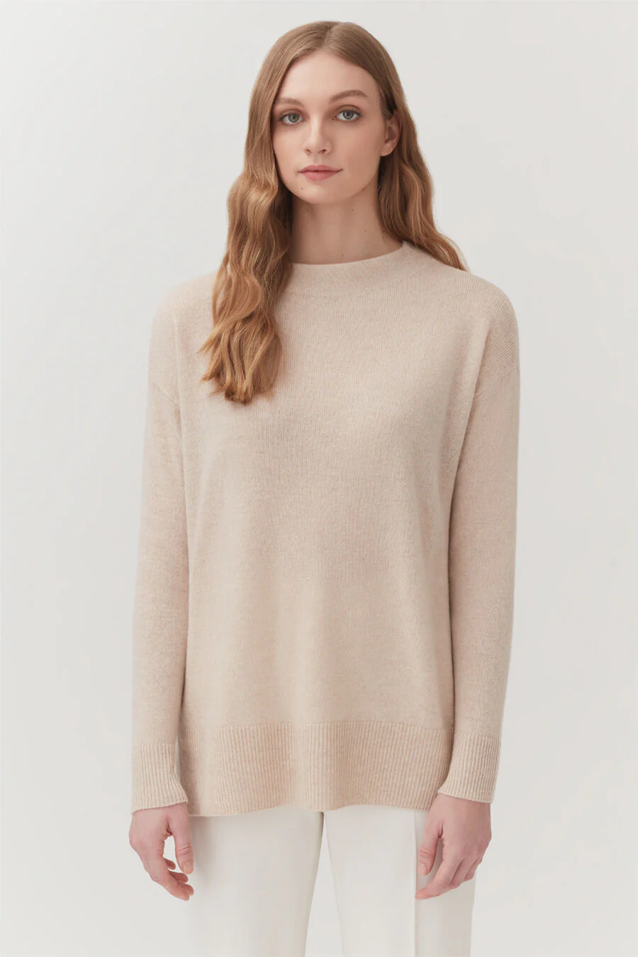 Single-Origin Cashmere Funnel Neck Sweater - Image 15