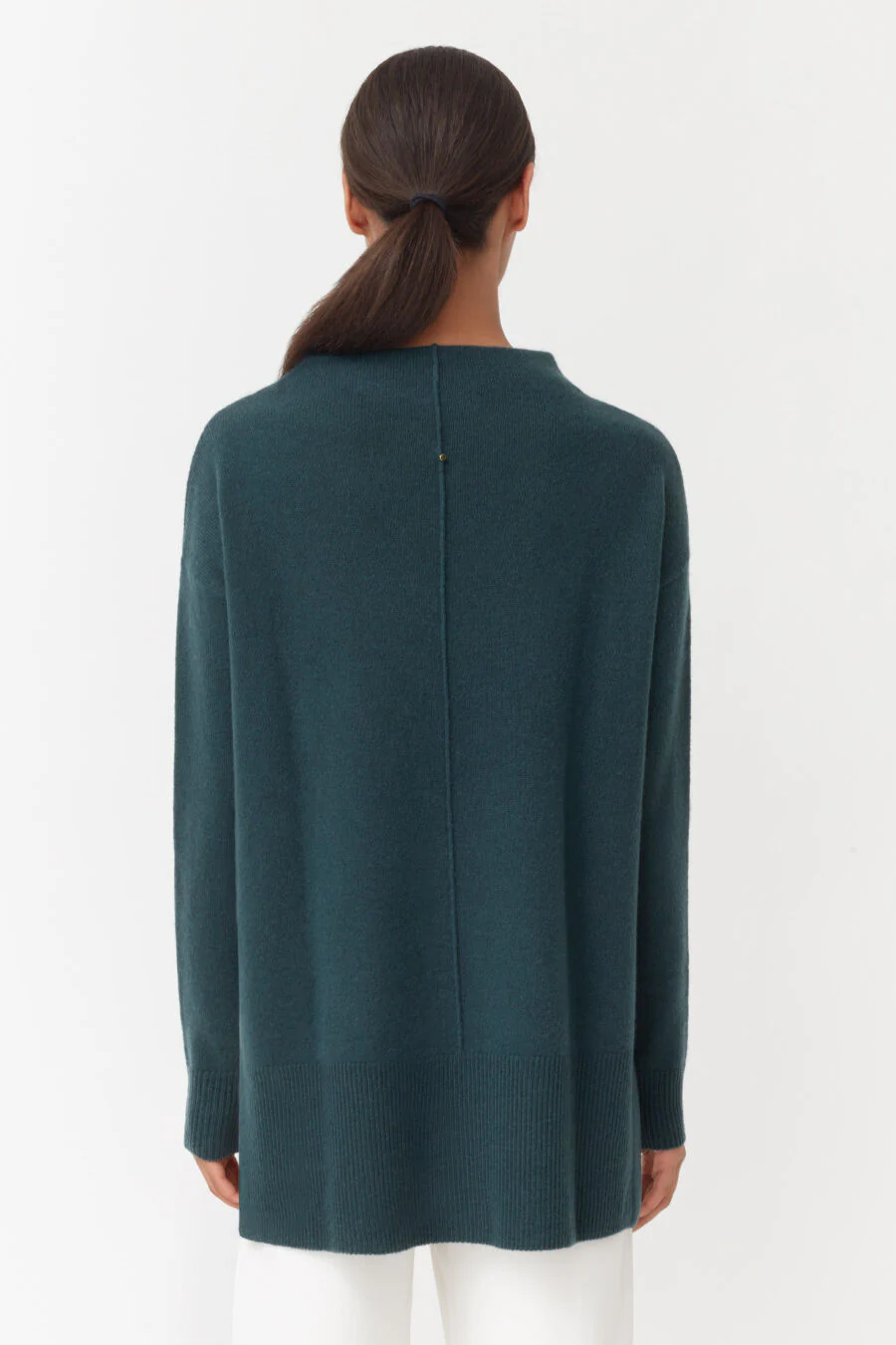 Single-Origin Cashmere Funnel Neck Sweater - Image 22
