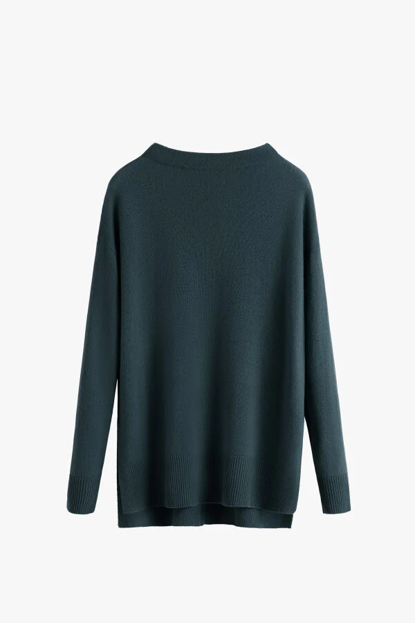 Single-Origin Cashmere Funnel Neck Sweater - Image 24
