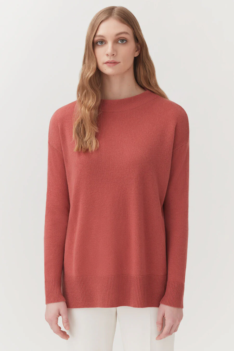 Single-Origin Cashmere Funnel Neck Sweater - Image 30