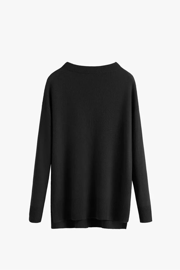 Single-Origin Cashmere Funnel Neck Sweater - Image 4