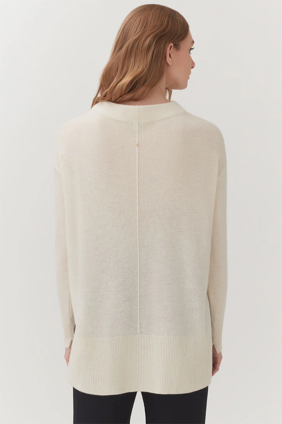 Single-Origin Cashmere Funnel Neck Sweater - Image 7