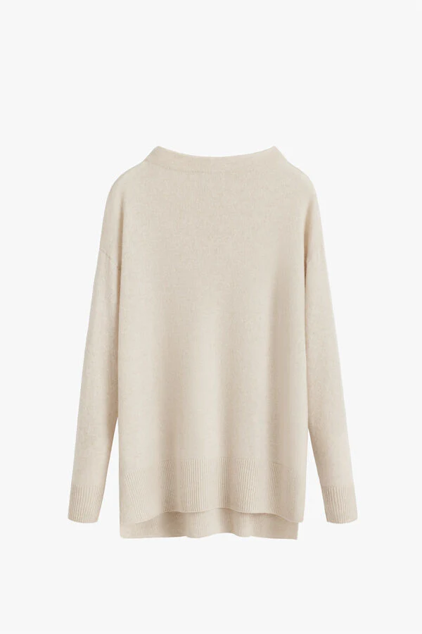 Single-Origin Cashmere Funnel Neck Sweater - Image 9
