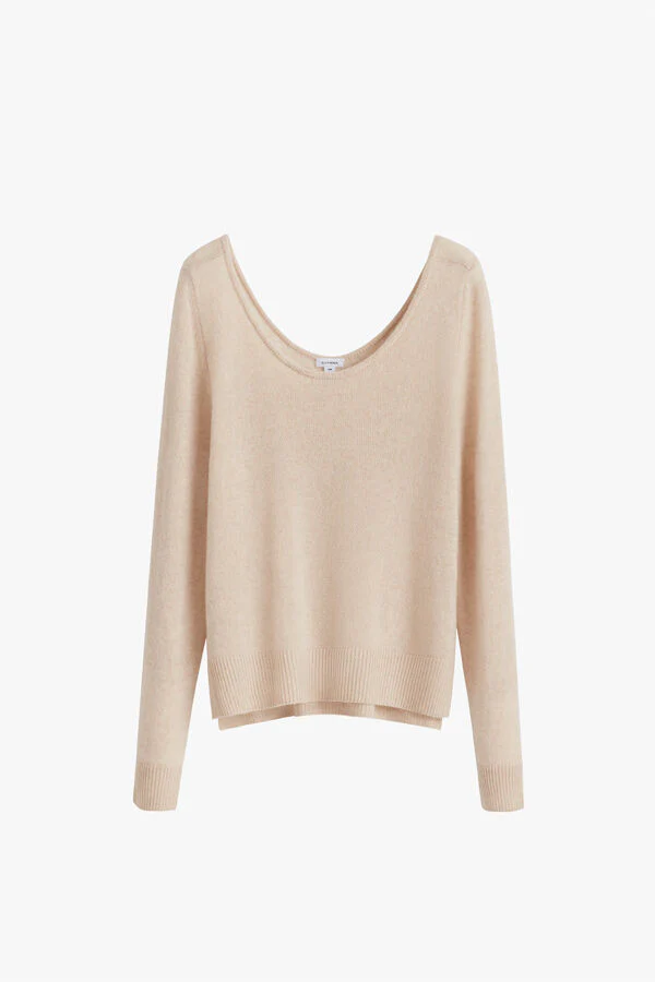 Single-Origin Cashmere Scoop Neck Sweater - Image 14