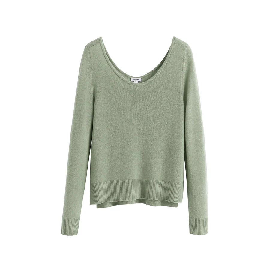 Single-Origin Cashmere Scoop Neck Sweater - Image 16