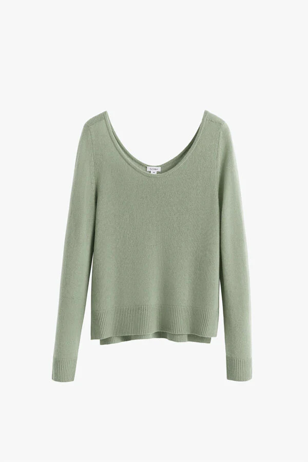 Single-Origin Cashmere Scoop Neck Sweater - Image 19