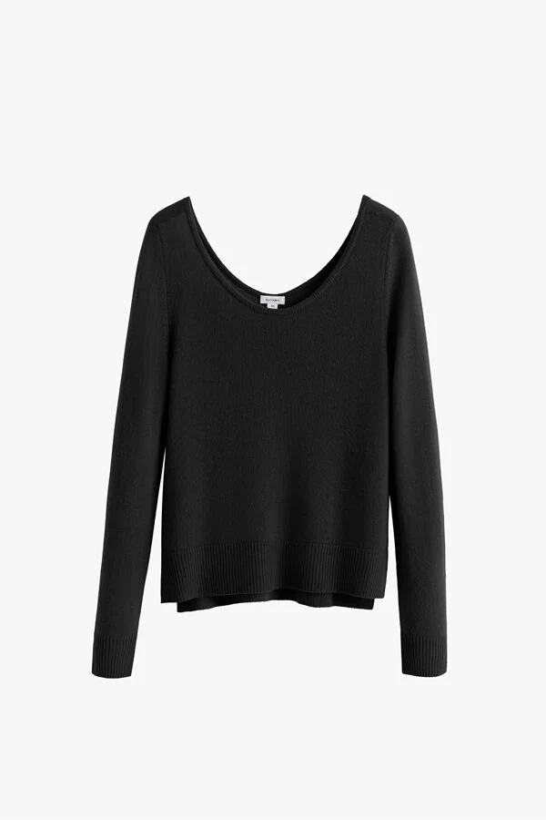 Single-Origin Cashmere Scoop Neck Sweater - Image 4