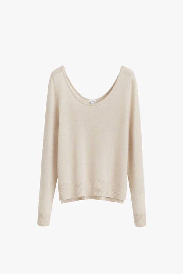 Single-Origin Cashmere Scoop Neck Sweater - Image 9