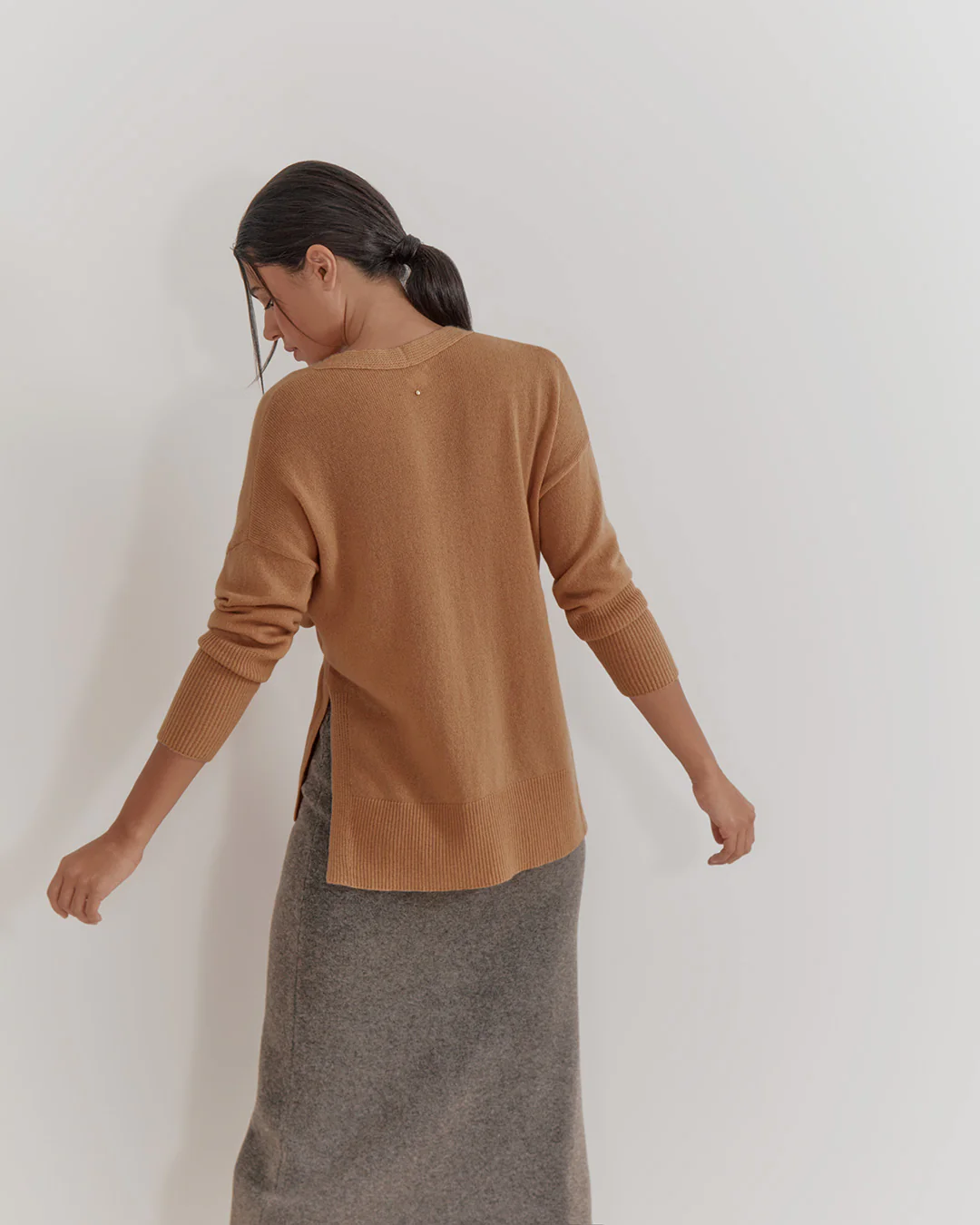 Single Origin Cashmere Wrap Sweater - Image 11