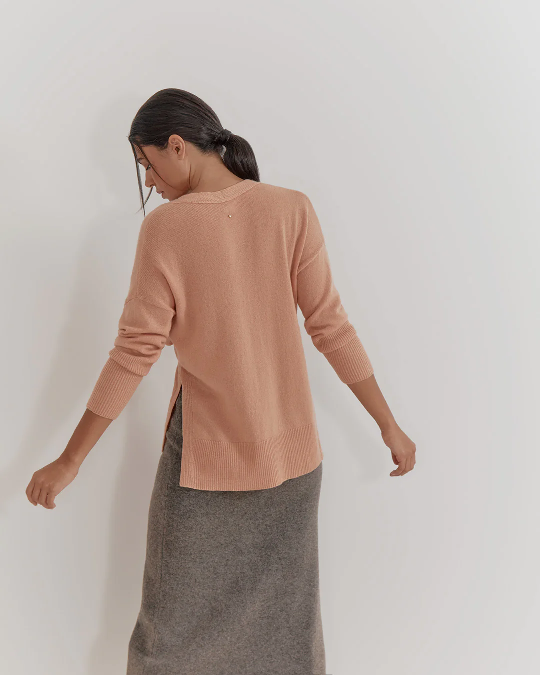 Single Origin Cashmere Wrap Sweater - Image 3