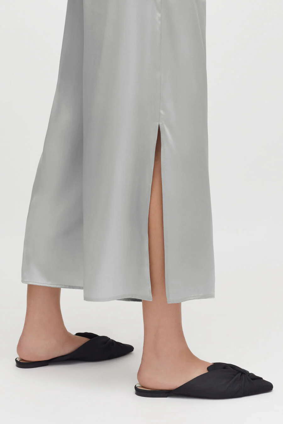 Washable Charmeuse Cropped Wide-Leg Pant - Image 3