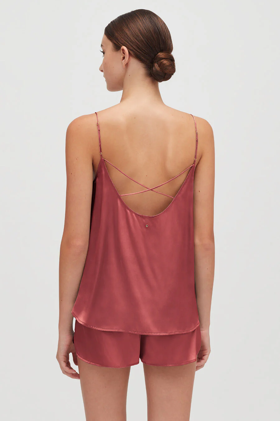 Washable Charmeuse Cross-Back Cami - Image 6