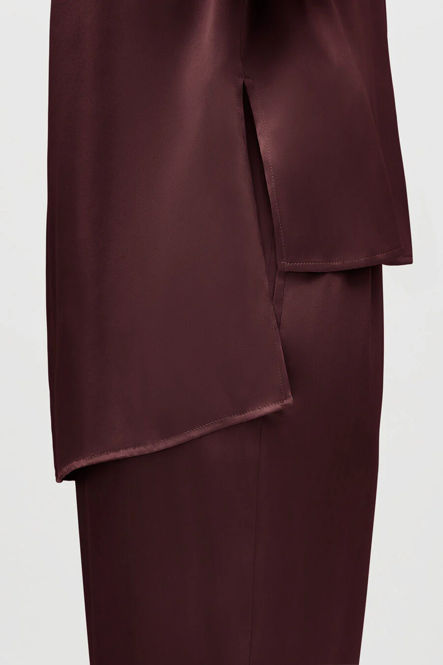 Washable Charmeuse High-Low Top - Image 3