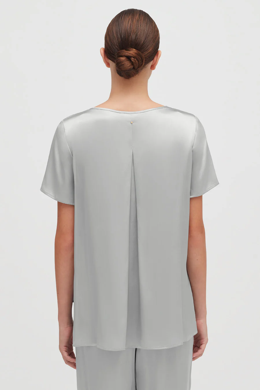 Washable Charmeuse High-Low Top - Image 36