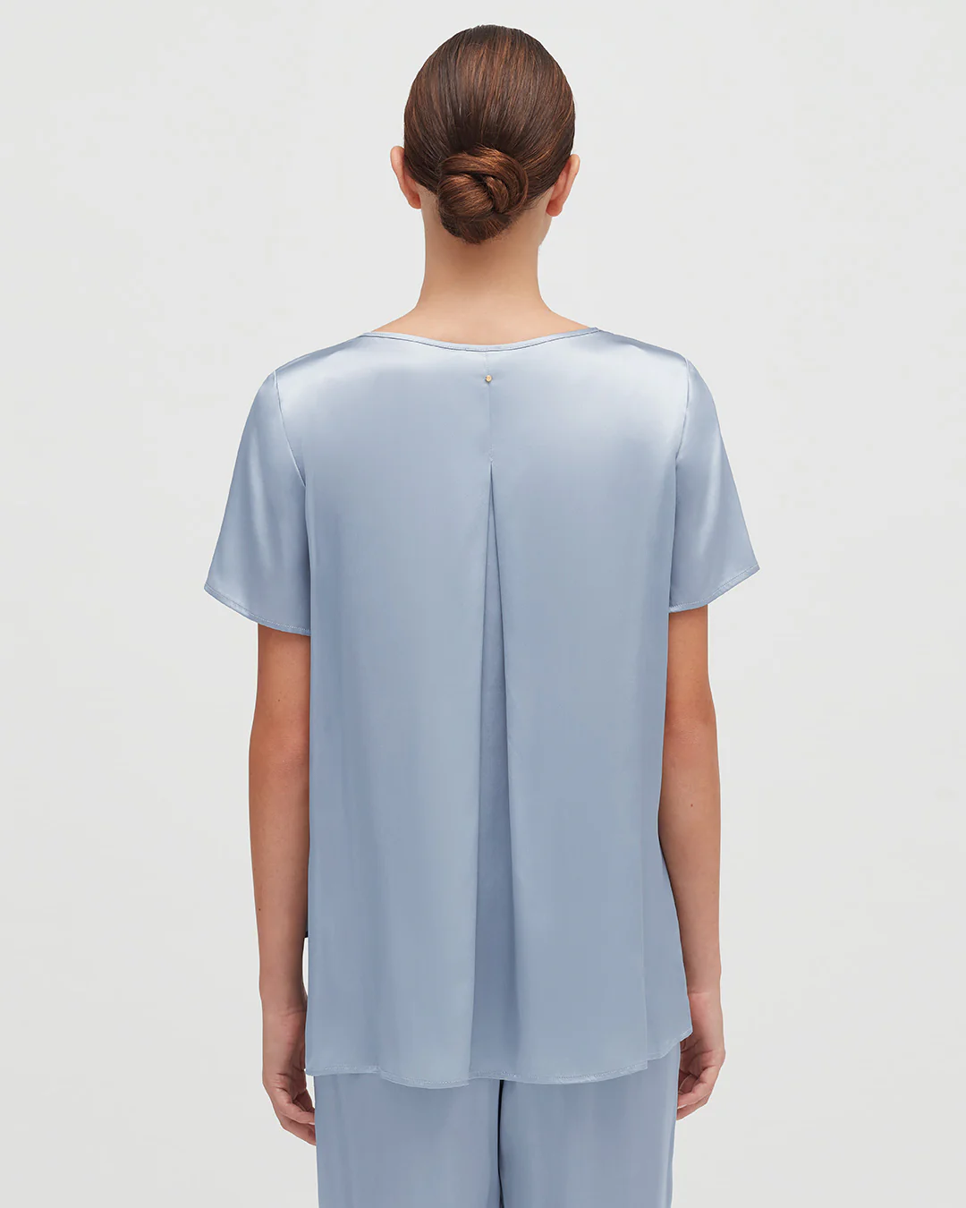 Washable Charmeuse High-Low Top - Image 9